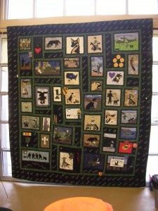 Quilt in honor of the fallen War Dogs of Vietnam