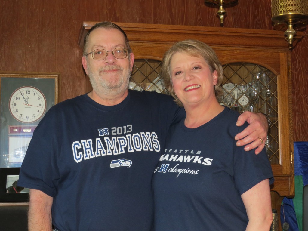 Roger & Pam after last season's NFC Championship