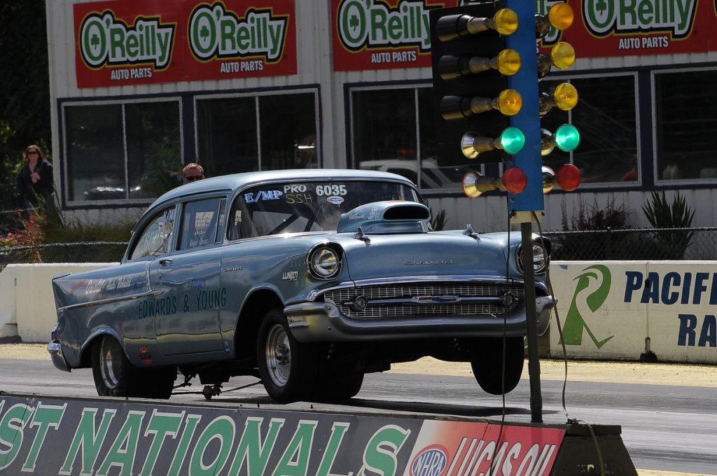 Sunday, June 12th, Jim Doyle pic. The track was tight to keep the front end that low and still hook hard. 10.591 @ 126.08 1.449 60-foot at 7500 RPM launch