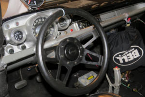 New shallow-dish Grant steering wheel for the '57 for more room!