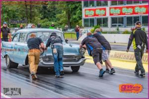 Pushing back after the broken axle on June 11th - Gary Wells photo