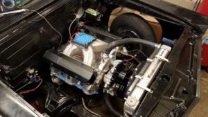 Engine installed in Torri's Pontiac in May 2019