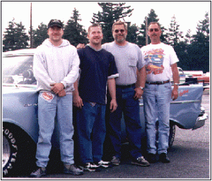 The crew! Chris, Paul, Roger & Tom Edwards