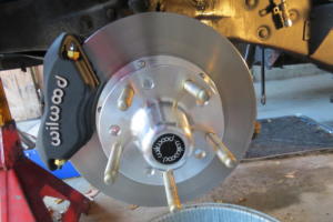 New Wilwood Front Brakes for the '57 installed! THANKS CHRIS!