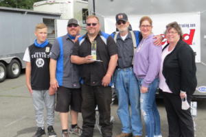 Family in the McLeod Winner's circle on August 22nd 2021