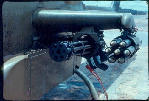 Vulcan cannon installed for Cambodia 1970