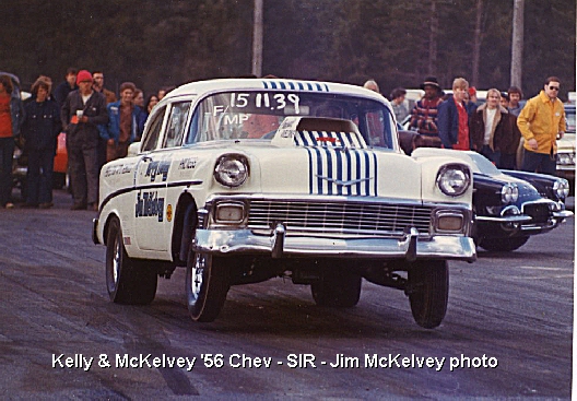 Kelly & McKelvey '56 Chev at SIR - Courtesy of Jim McKelvey