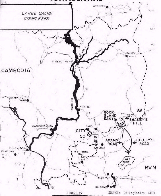 Cambodia Caches from 7th USAF CHECO report