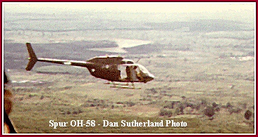 Spur OH-58A Scout ship, Dan Sutherland Photo